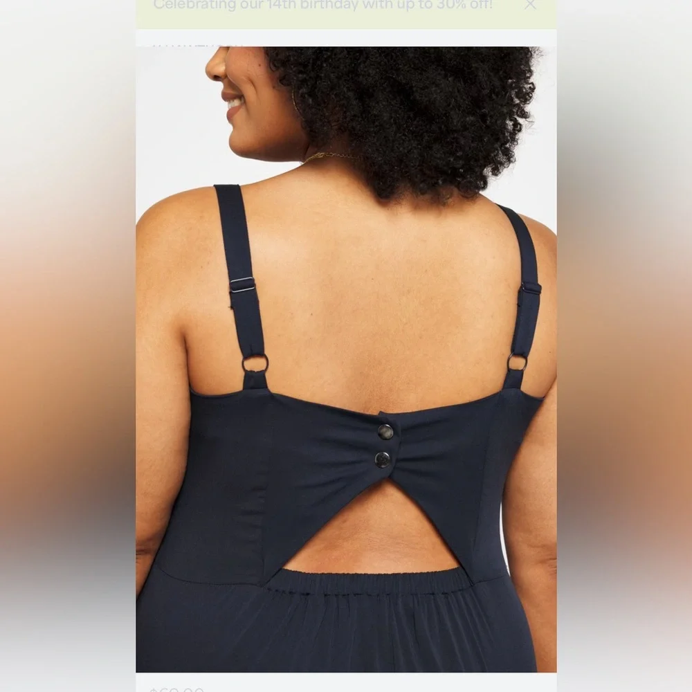 Beatriz Scallop Detail Plus Romper 2X - Picture 4 of 10